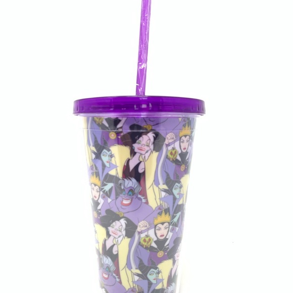 Silver Buffalo Disney Evil Queens Collage Travel Tumbler 16oz - Picture 3 of 6